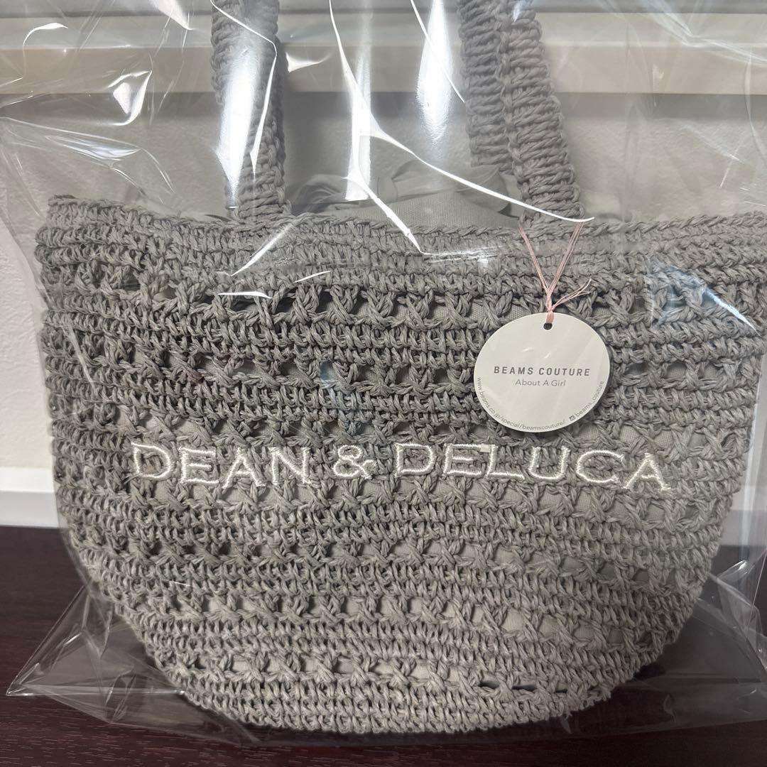 優羽DEAN&DELUCA BEAMS クロッシェバスケットバッグSグレー