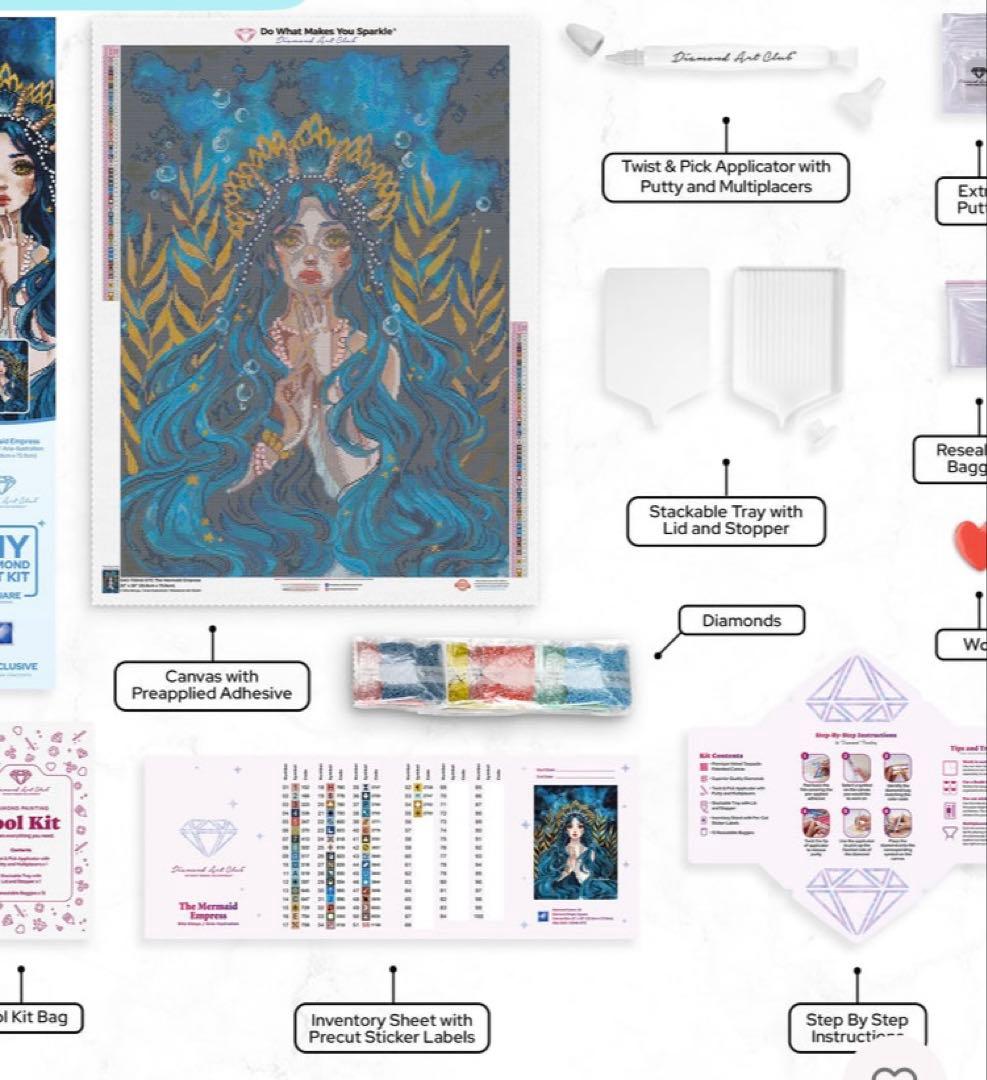 【未開封】DACダイヤモンドアートクラブ The Mermaid Empress