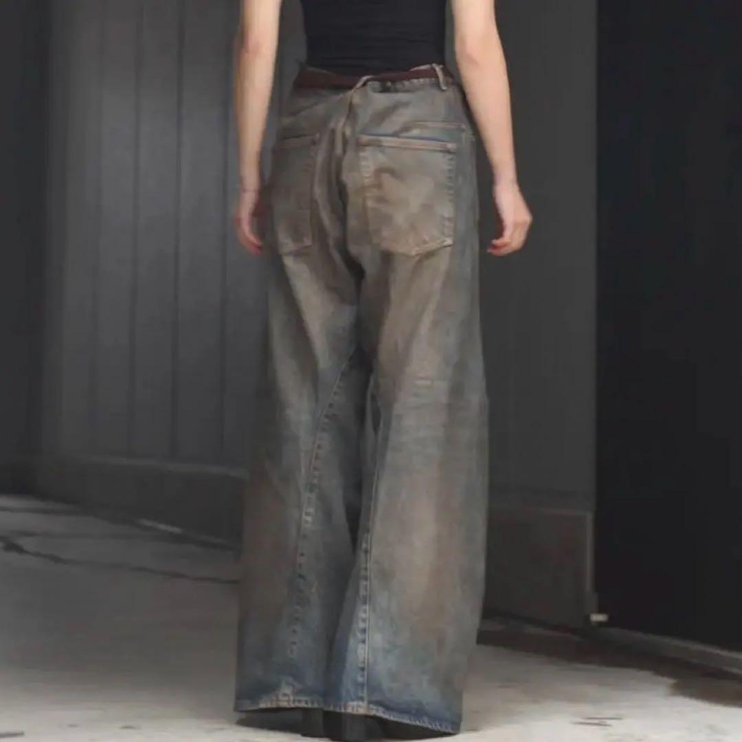 パンツ nvrfrgt 3D Twisted Wide Leg Jeans