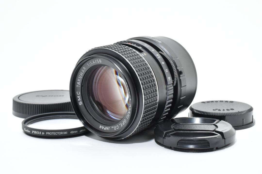 アサヒ SMC タクマー カメラレンズ 50mm f1.4 M42-EOS M用