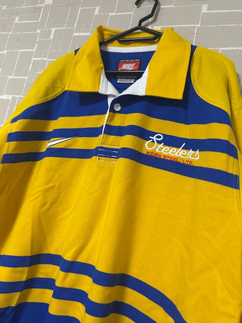 NIKE 神戸製鋼 ラガーシャツ 90s