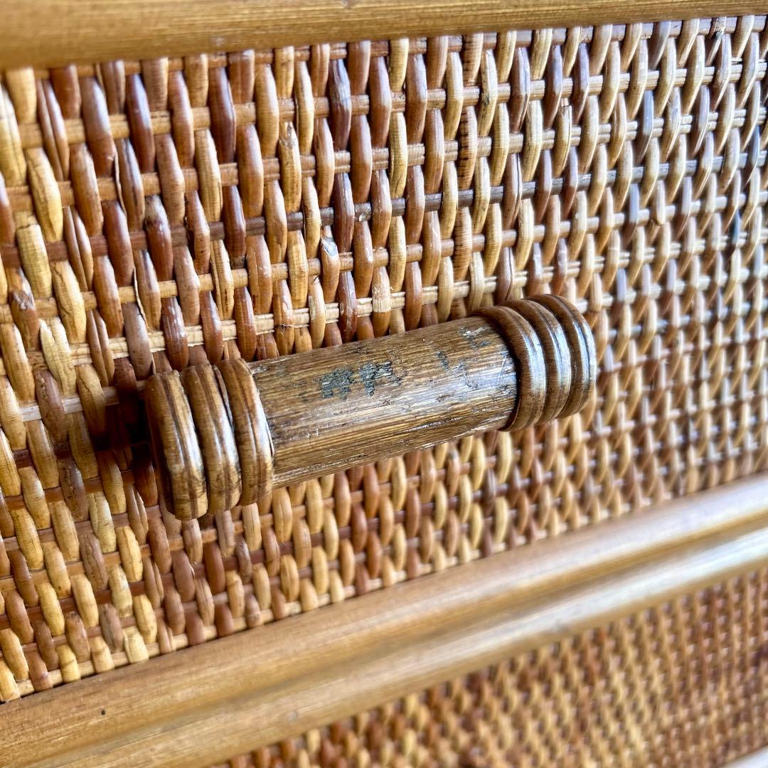 ラタン 籐　箪笥　タンス　5段　アジア