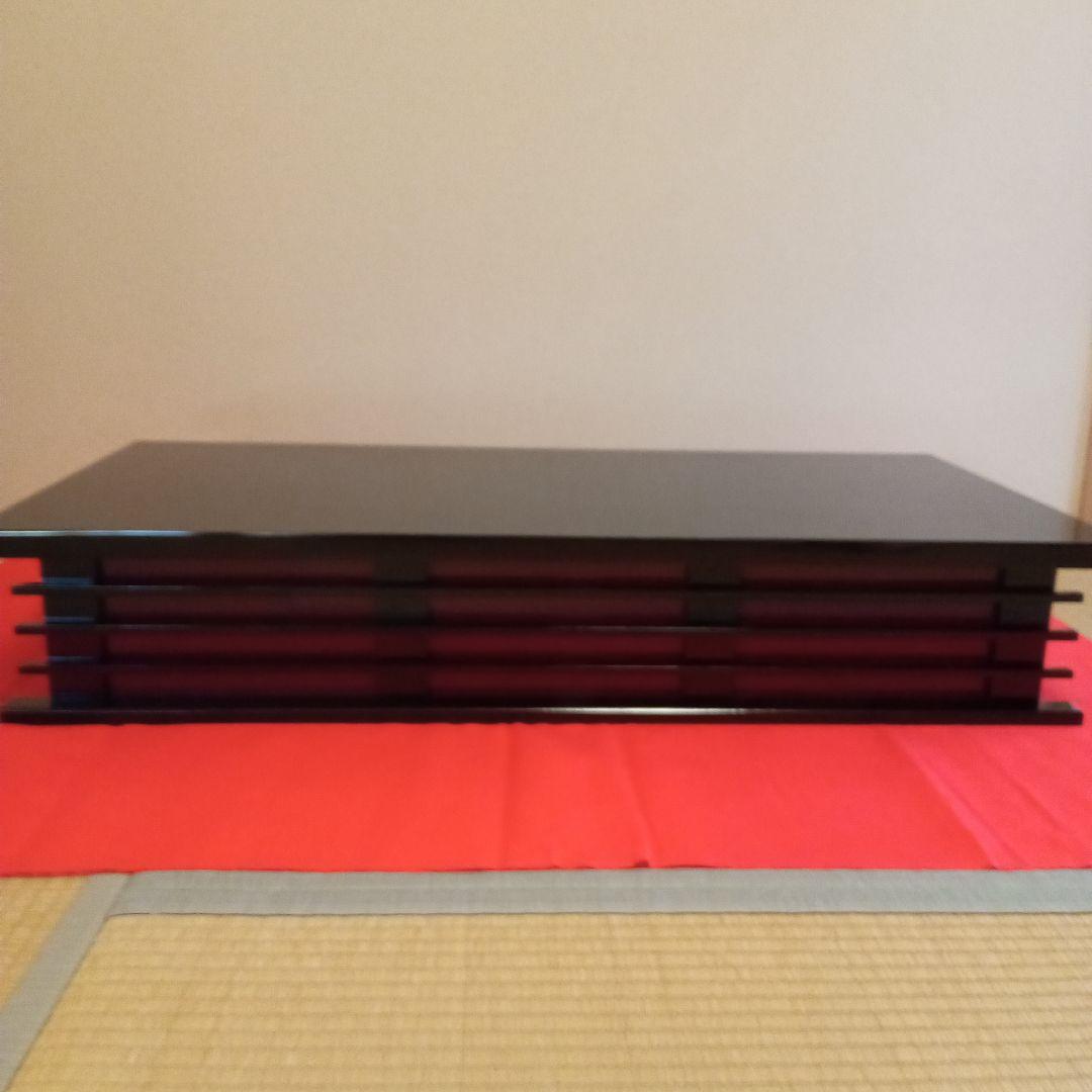 大型　漆塗り木製御飾り台　雛人形　親王飾り台　茶道具