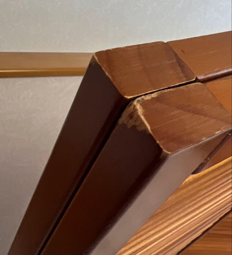 クロ　パーテーション スクリーン間仕切り 北欧ナチュラル店舗天然木木製4連