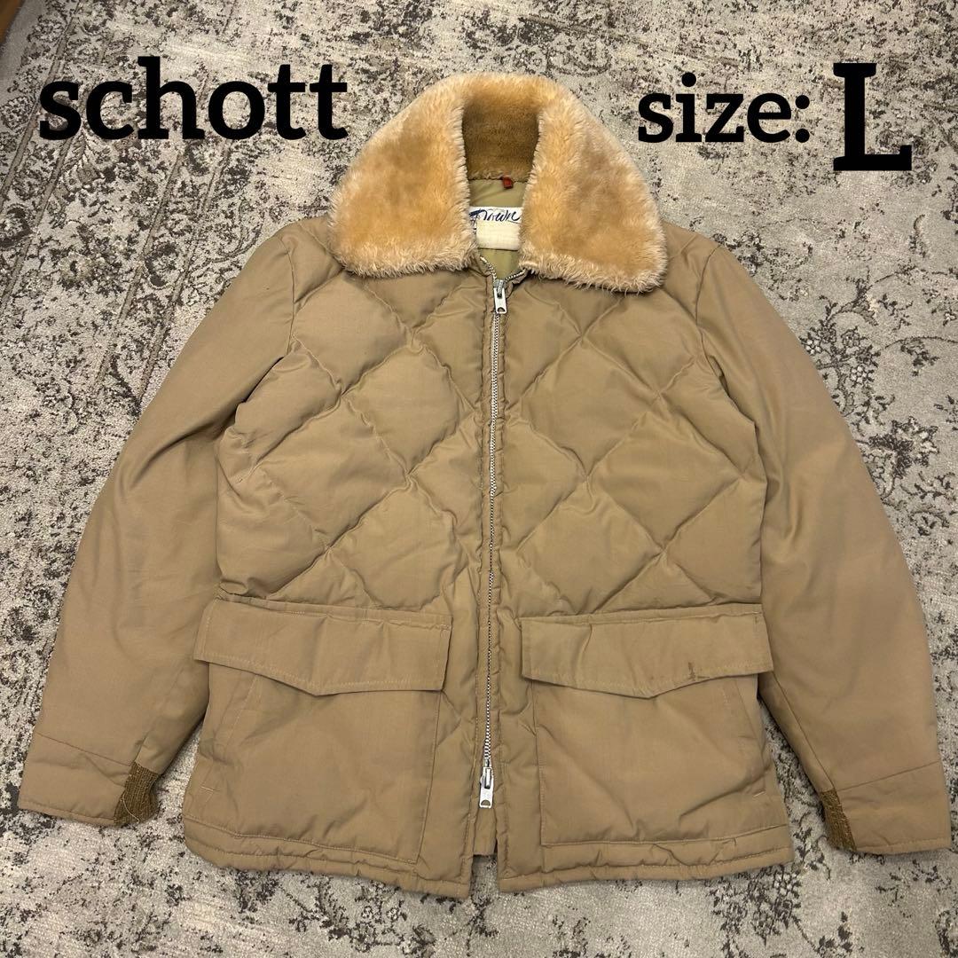 希少 70s Schott ショット 白タグ ウエスタン ダウンジャケット　ボア