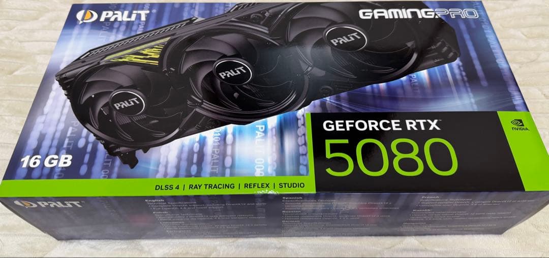 PALIT GEFORCE RTX 5080 GAMING PRO（中古）