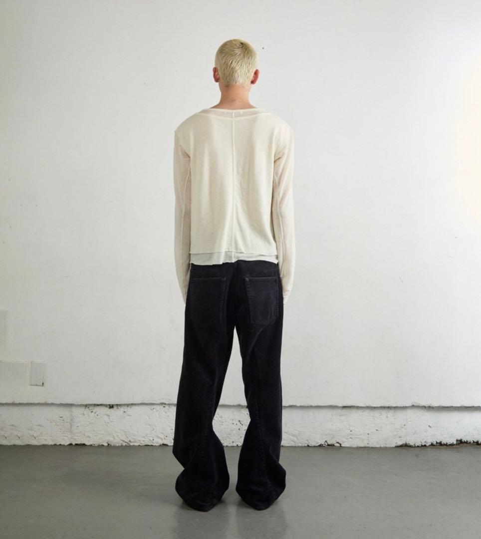 完売品 NVRFRGT 3D TWISTED WIDE LEG 5P PANTS