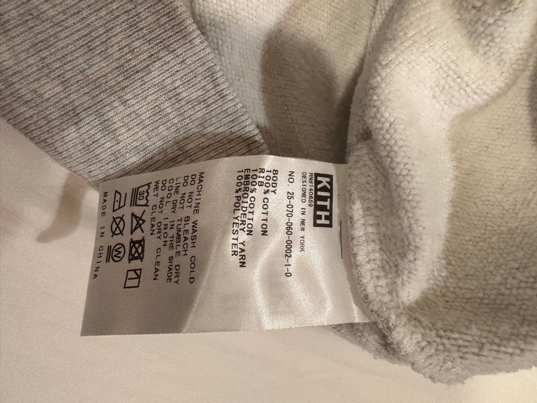 KITH グレー ポロ襟 スウェット