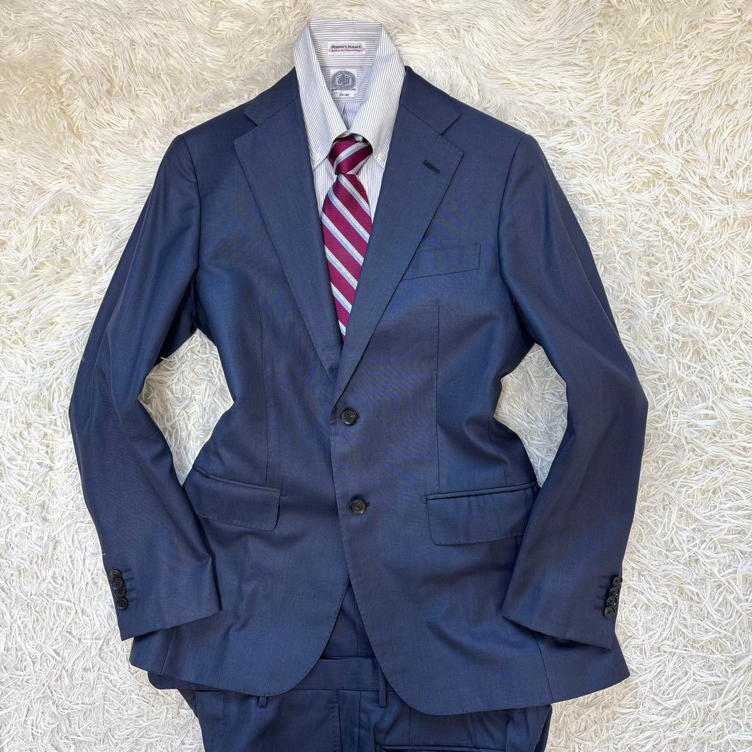 極美品★SHIPS セットアップ　ロロピアーナ　シルク　ウール　42 ビジネス