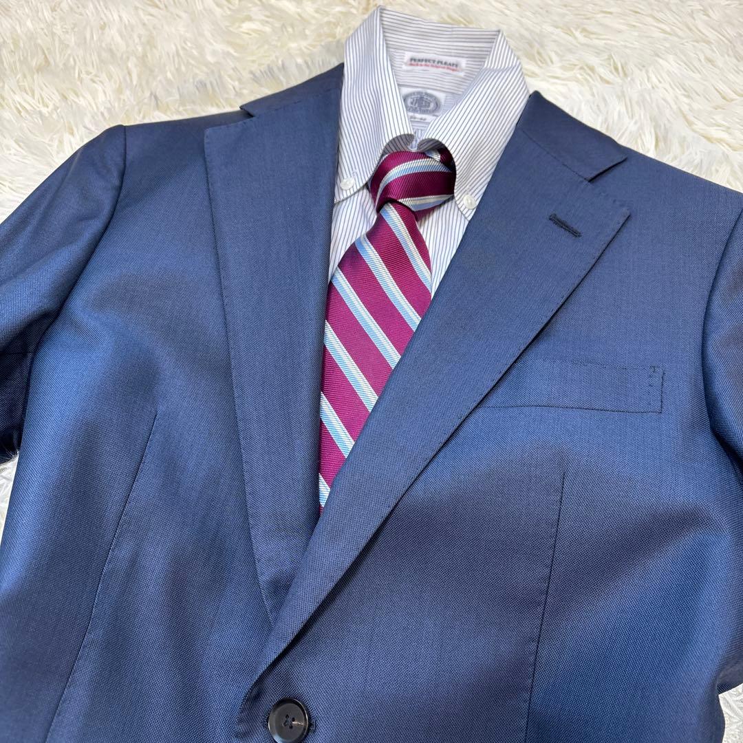 極美品★SHIPS セットアップ　ロロピアーナ　シルク　ウール　42 ビジネス