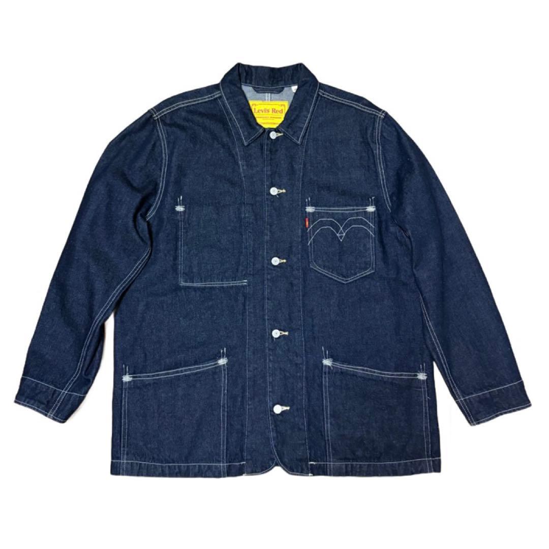 【美品】Levi'sRed デニム カバーオール ジャケット Lサイズ