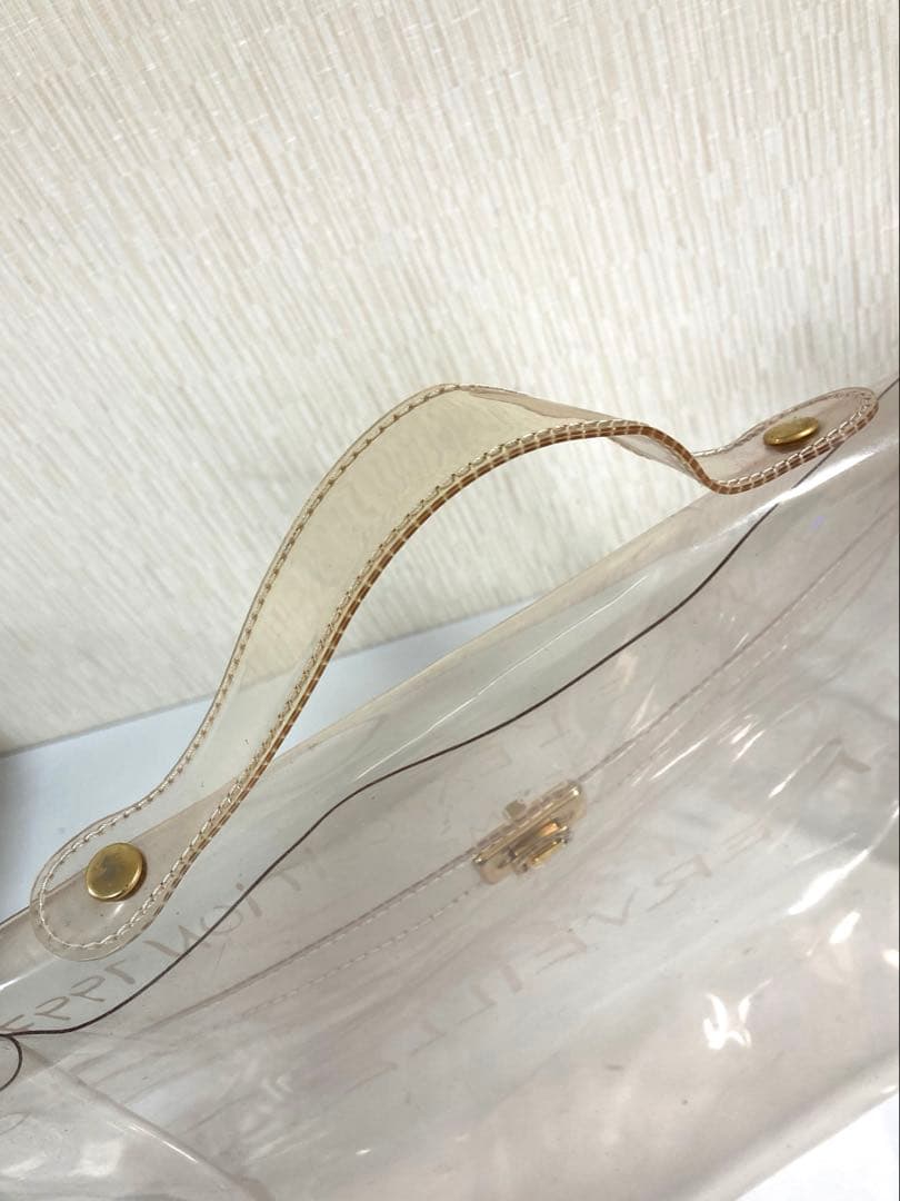 HERMES エルメス　ビニールケリー　ビジネスバッグ　ハンドバック　透明