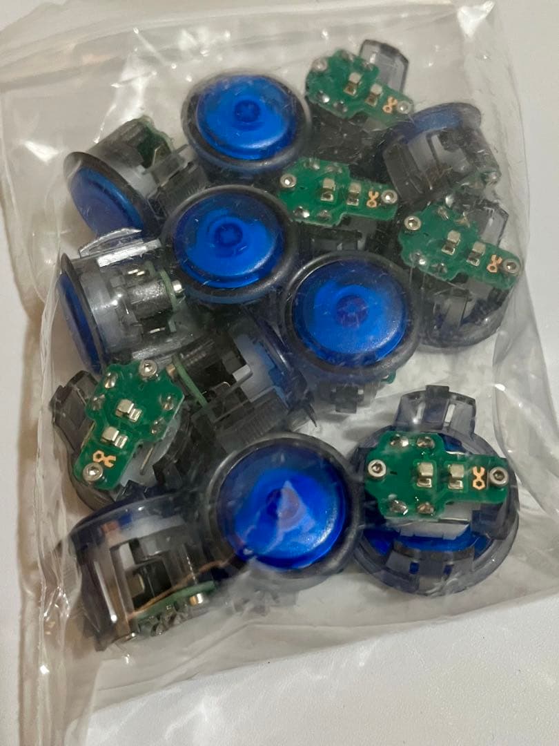 PWS Blaze ゲーミングボタン ブルー 14個セット