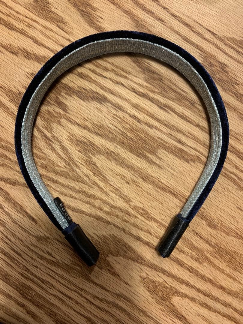 k*n様 ヴェルベット ヘッドバンド　ネイビー