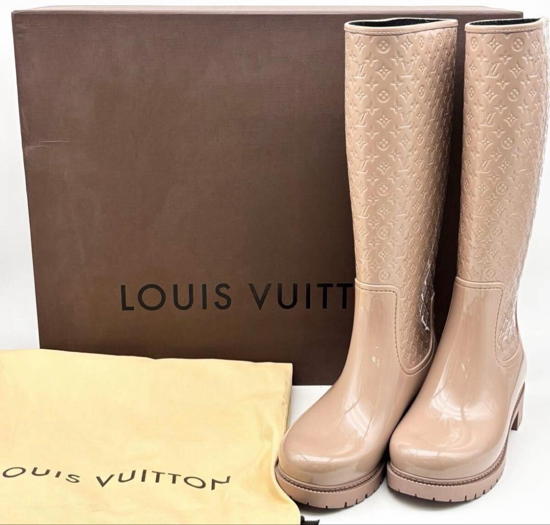 LOUIS VUITTON◆ルイ ヴィトン レインブーツ 長靴　ロングブーツ