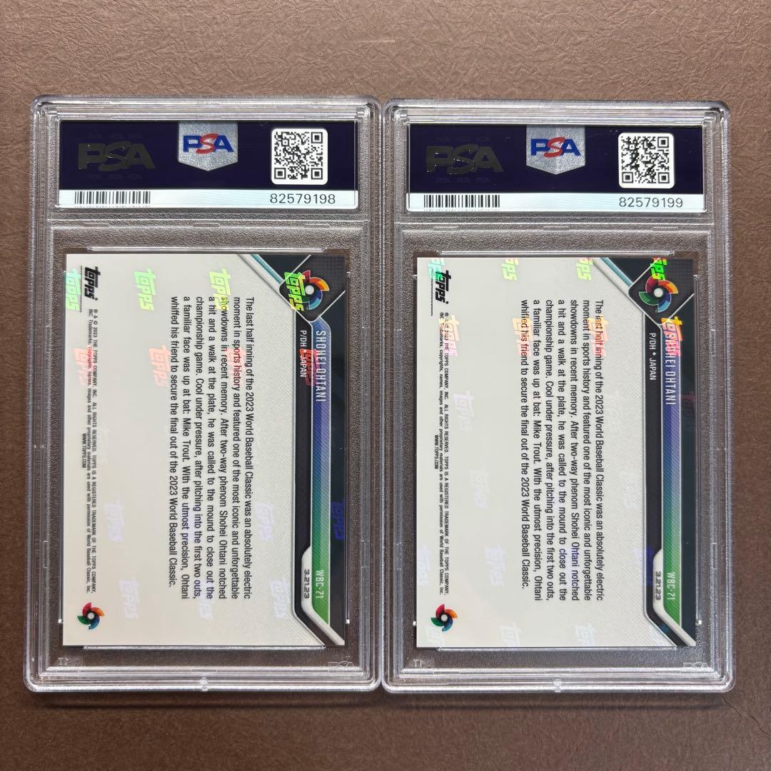 Topps Now 大谷翔平 マイク トラウト カード WBC 決勝 2枚セット