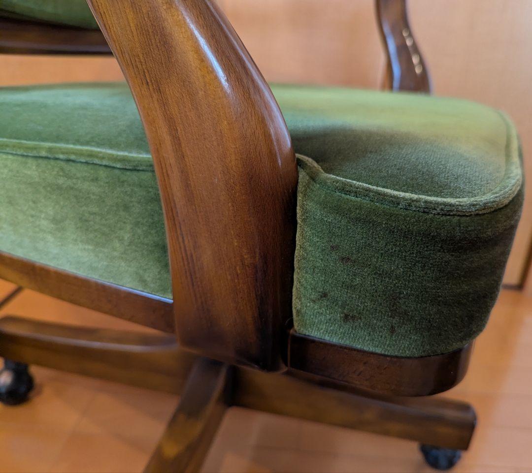 80s karimoku オールドカリモク コロニアル デスク チェア 書斎椅子