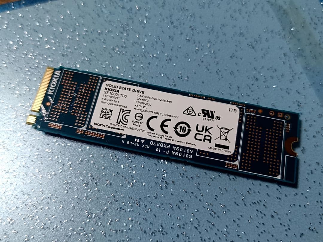 キオクシアM.2 SSD1TB EXCERIA PRO DRAMキャッシュ搭載A