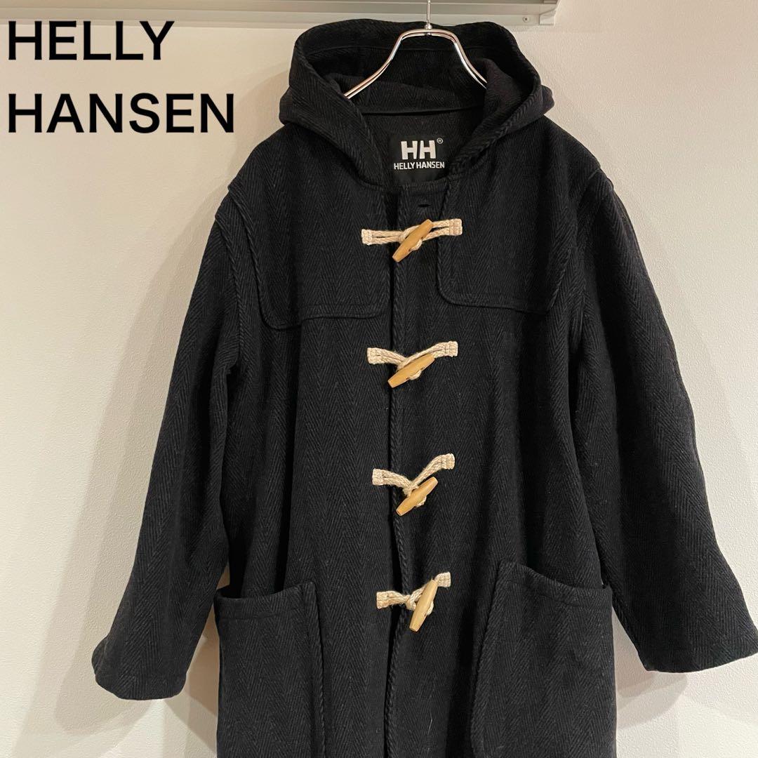 【レア】ヘリーハンセン ダッフルコート ヘリンボーン ウール アウター 古着
