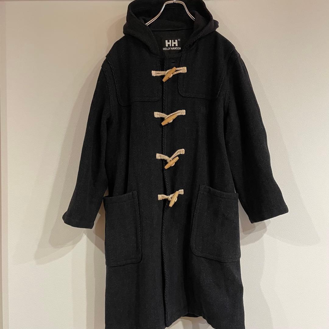 【レア】ヘリーハンセン ダッフルコート ヘリンボーン ウール アウター 古着
