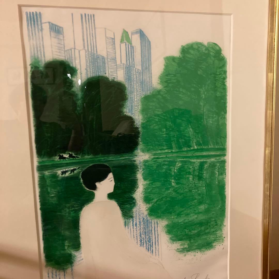 アンドレ・ブラジリエ　「ニューヨークのシャンタル」　リトグラフ