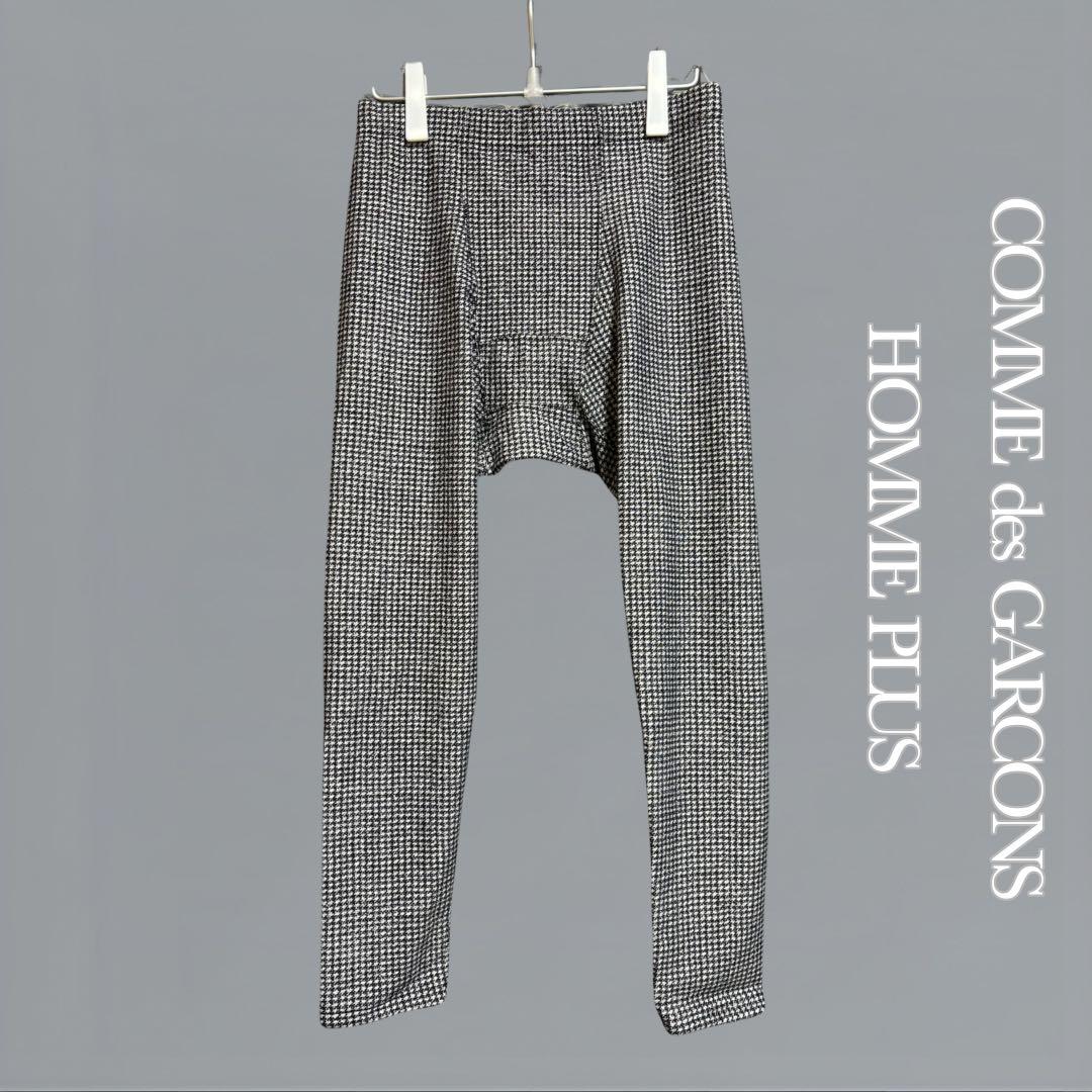 美品 21AW コムデギャルソンオムプリュス 千鳥格子 レギンス M レイヤード