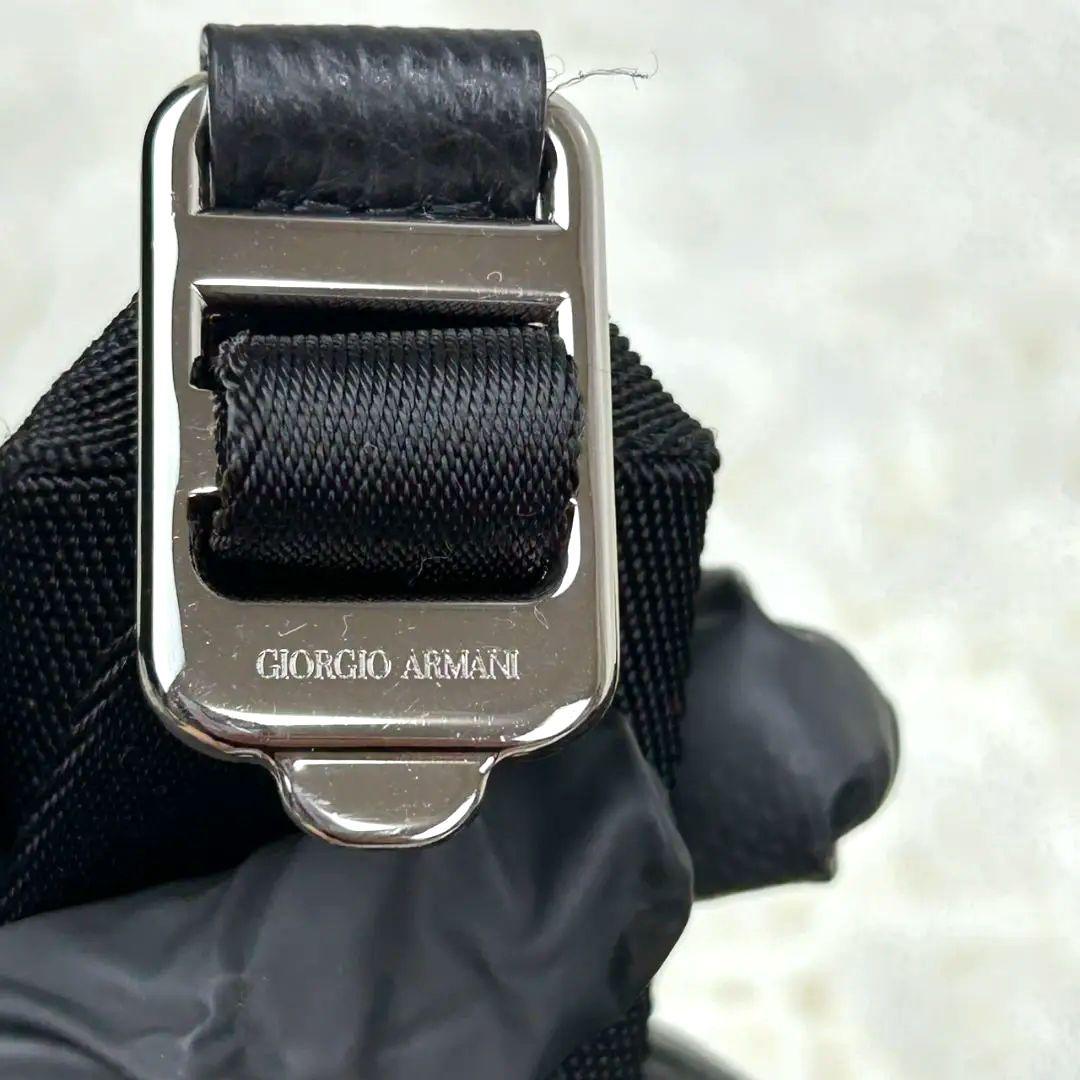 ほぼ新品GIORGIO ARMANI ボストンバッグ ブラック