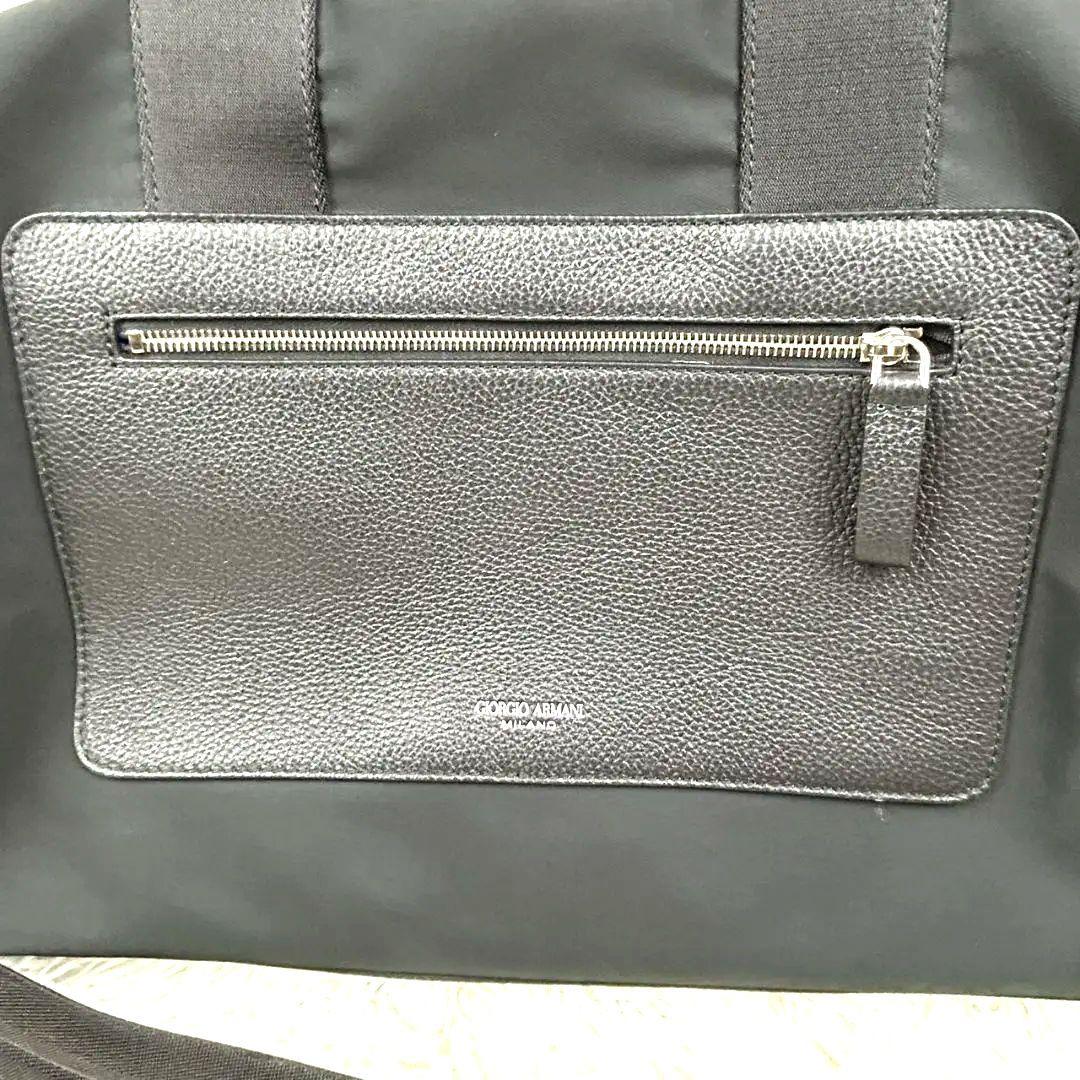 ほぼ新品GIORGIO ARMANI ボストンバッグ ブラック