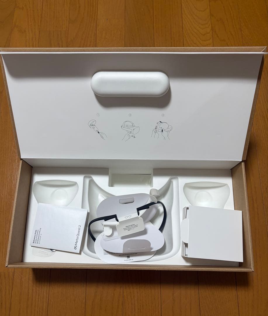  Quest 2 128GB VRヘッドセット +他社ケース&固定バンド