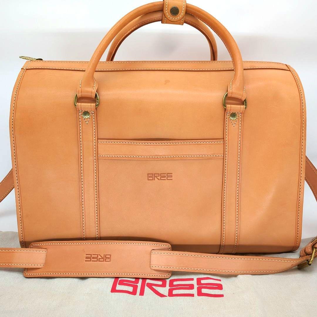 【未使用級】ブリー 2way ボストンバッグ ヌメ革