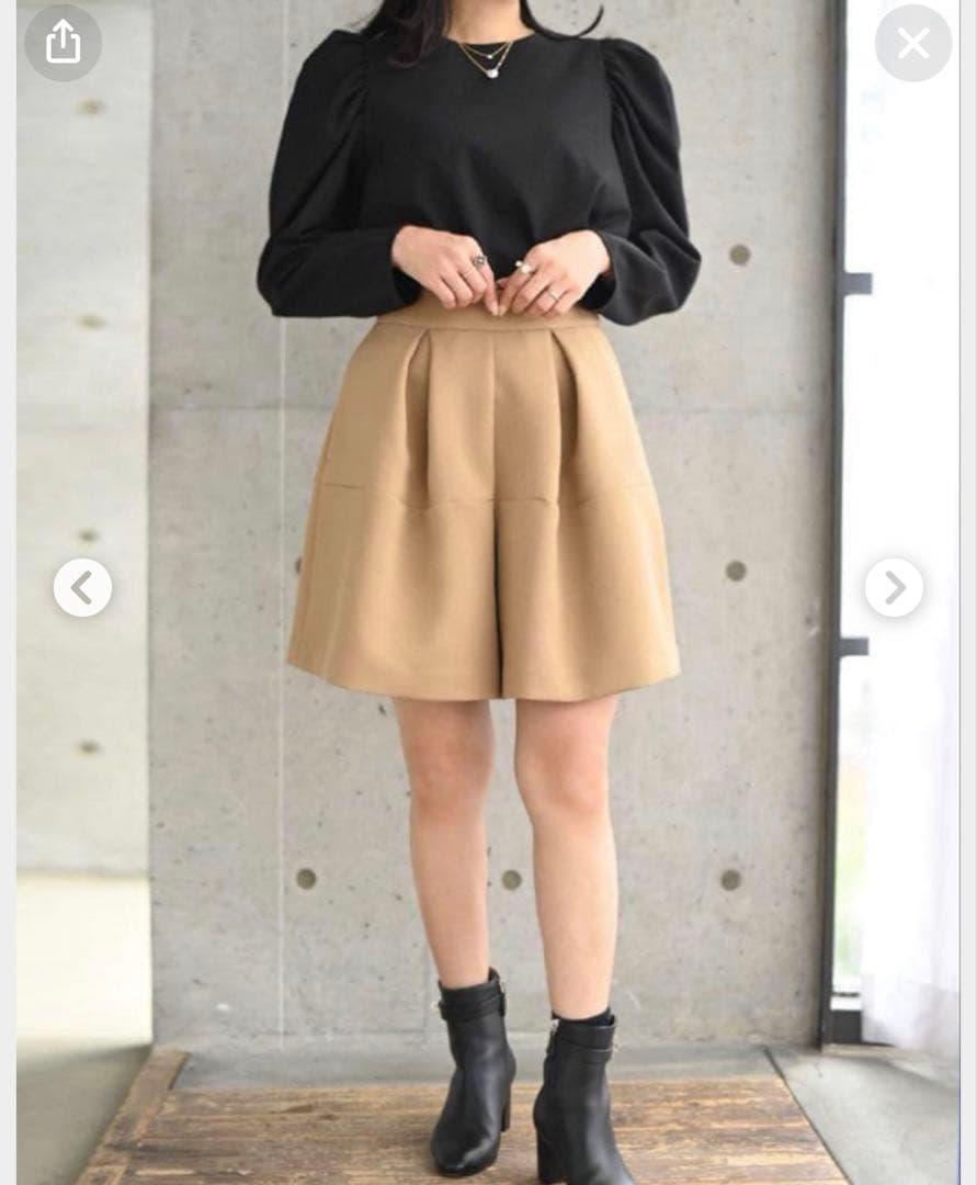 Trefle+1◇タックショートパンツ01