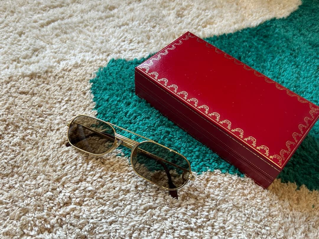 カルティエ　メタルフレーム　サングラス