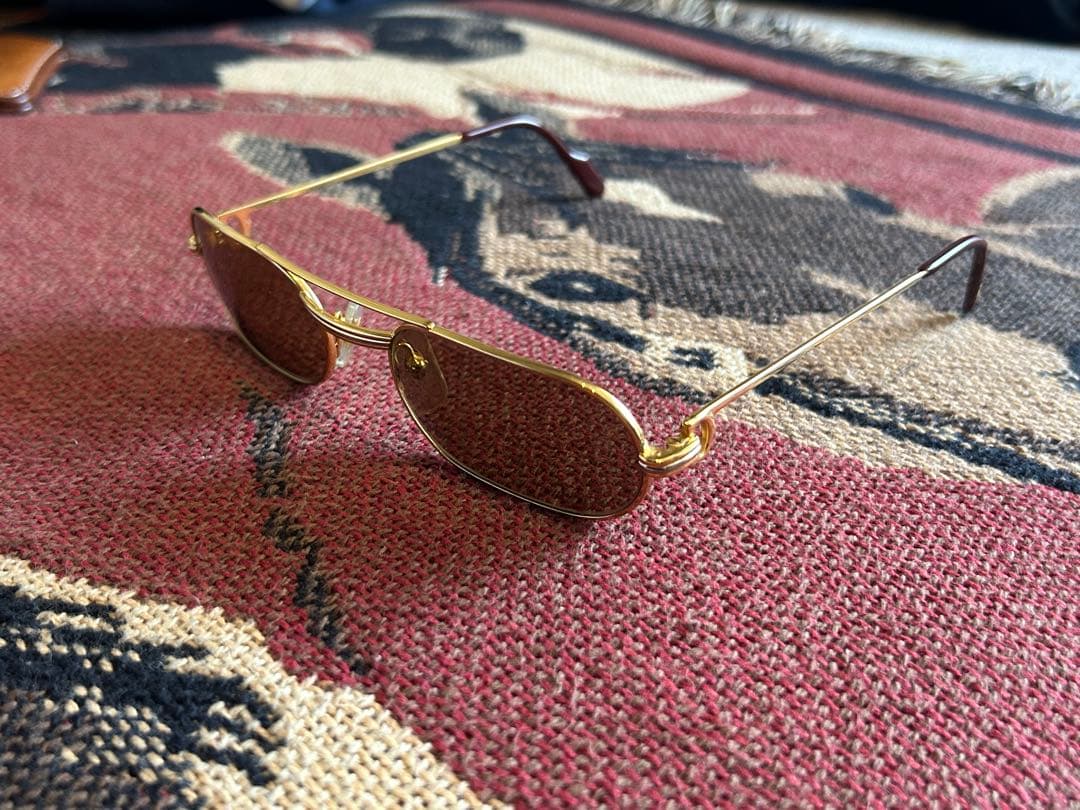 カルティエ　メタルフレーム　サングラス