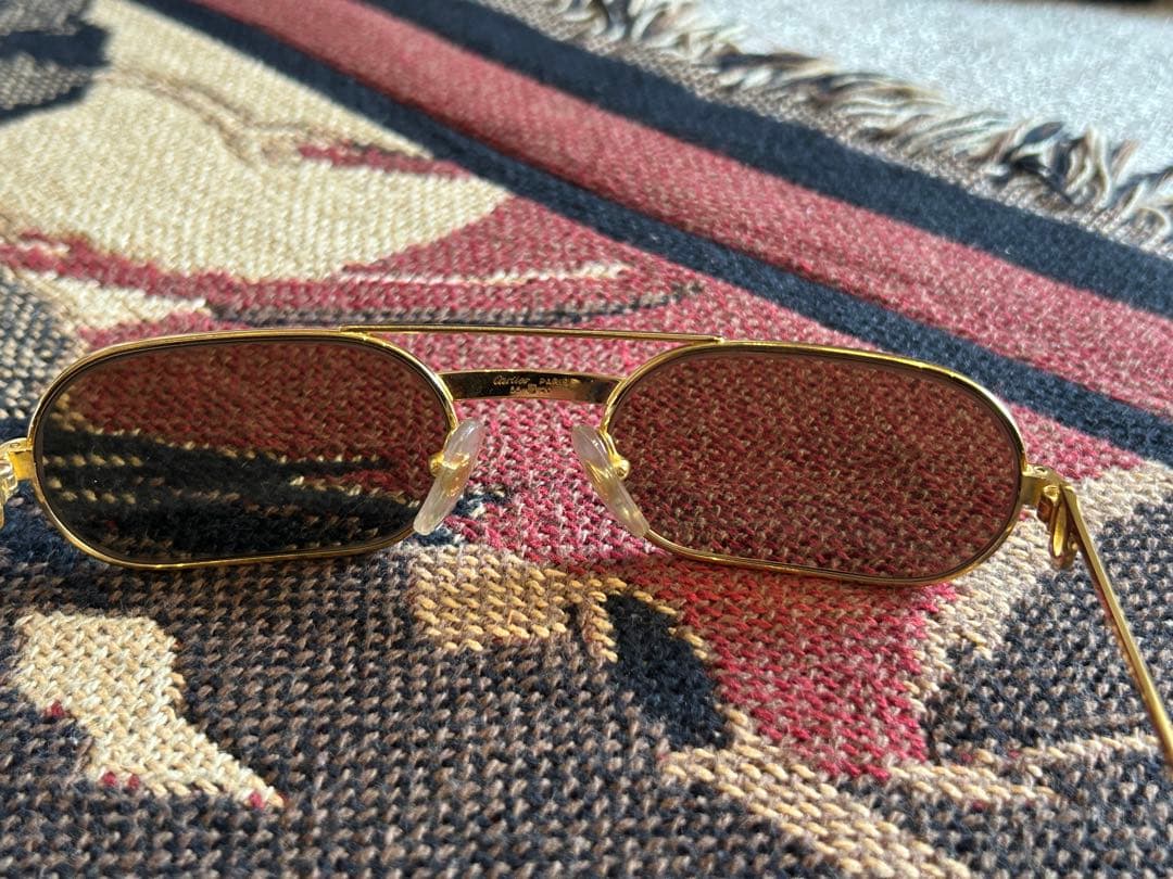 カルティエ　メタルフレーム　サングラス