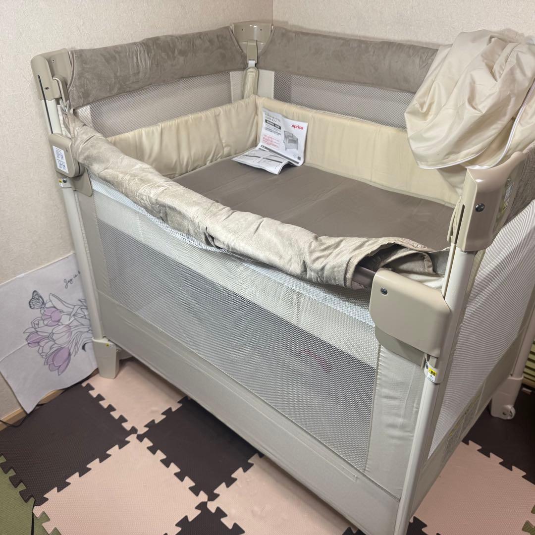 【美品】 Aprica ココネルエアープラス 最上位モデル ベビーベッド