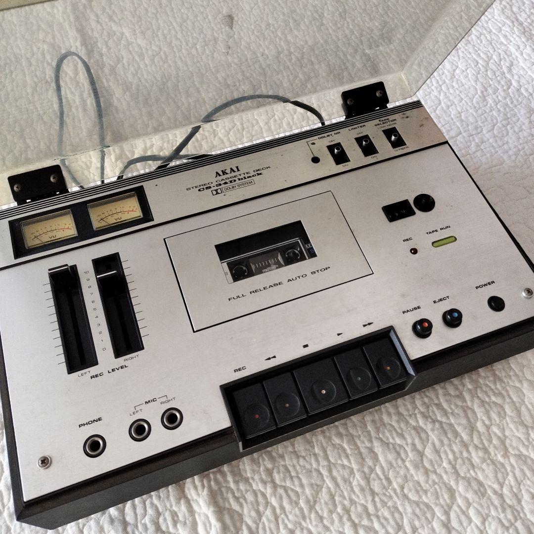 【動作確認済】赤井電機　AKAI　カセットデッキ　CS-34D　akai