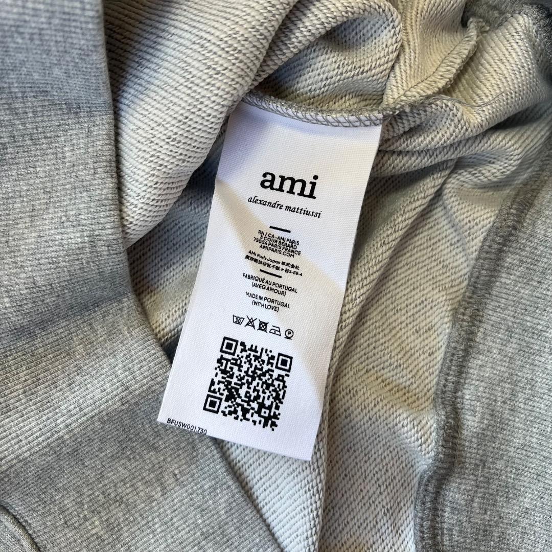 【新品タグ付き】 正規品 ami アミパリス グレー スウェット トレーナー L