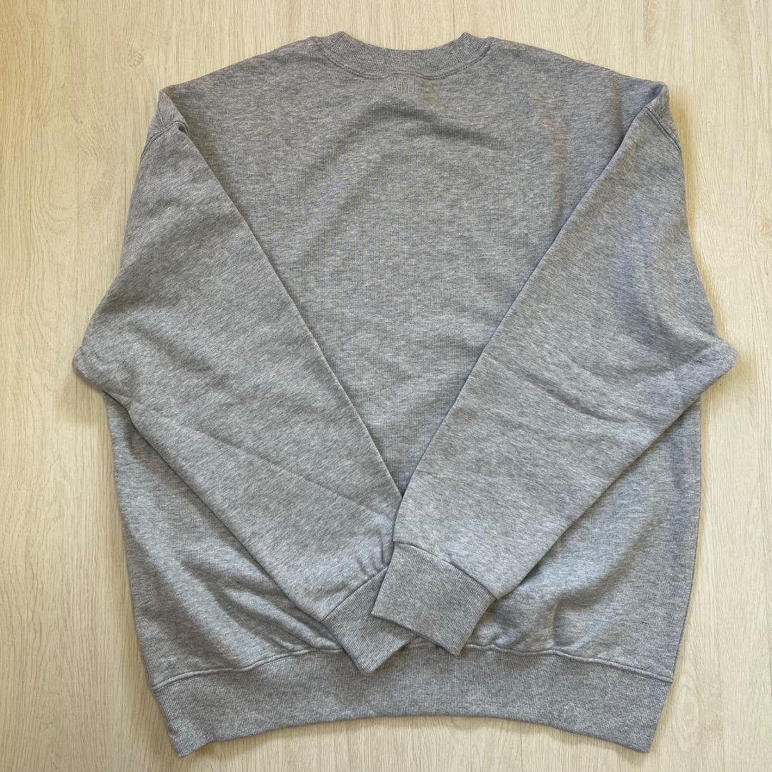 【新品タグ付き】 正規品 ami アミパリス グレー スウェット トレーナー L