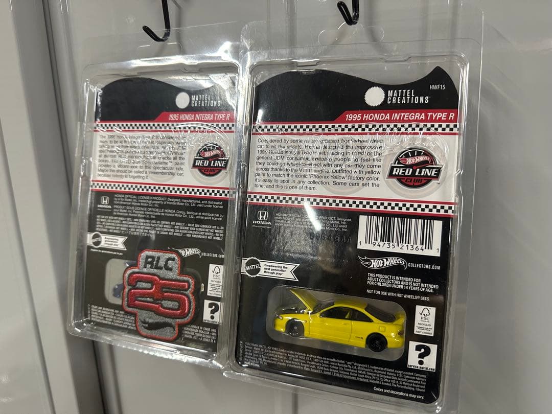 ホットウィール 1995 ホンダ インテグラ タイプR 2台セット RLC 限定