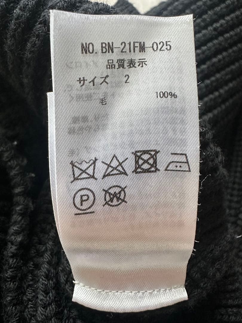 BATONER ドライバーズニット　ブラック　サイズ2