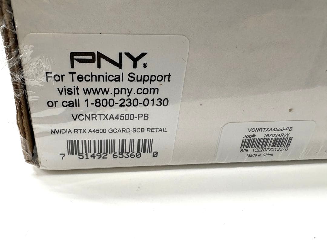 【新品】 PNY NVIDIA RTX A4500 グラフィックボード