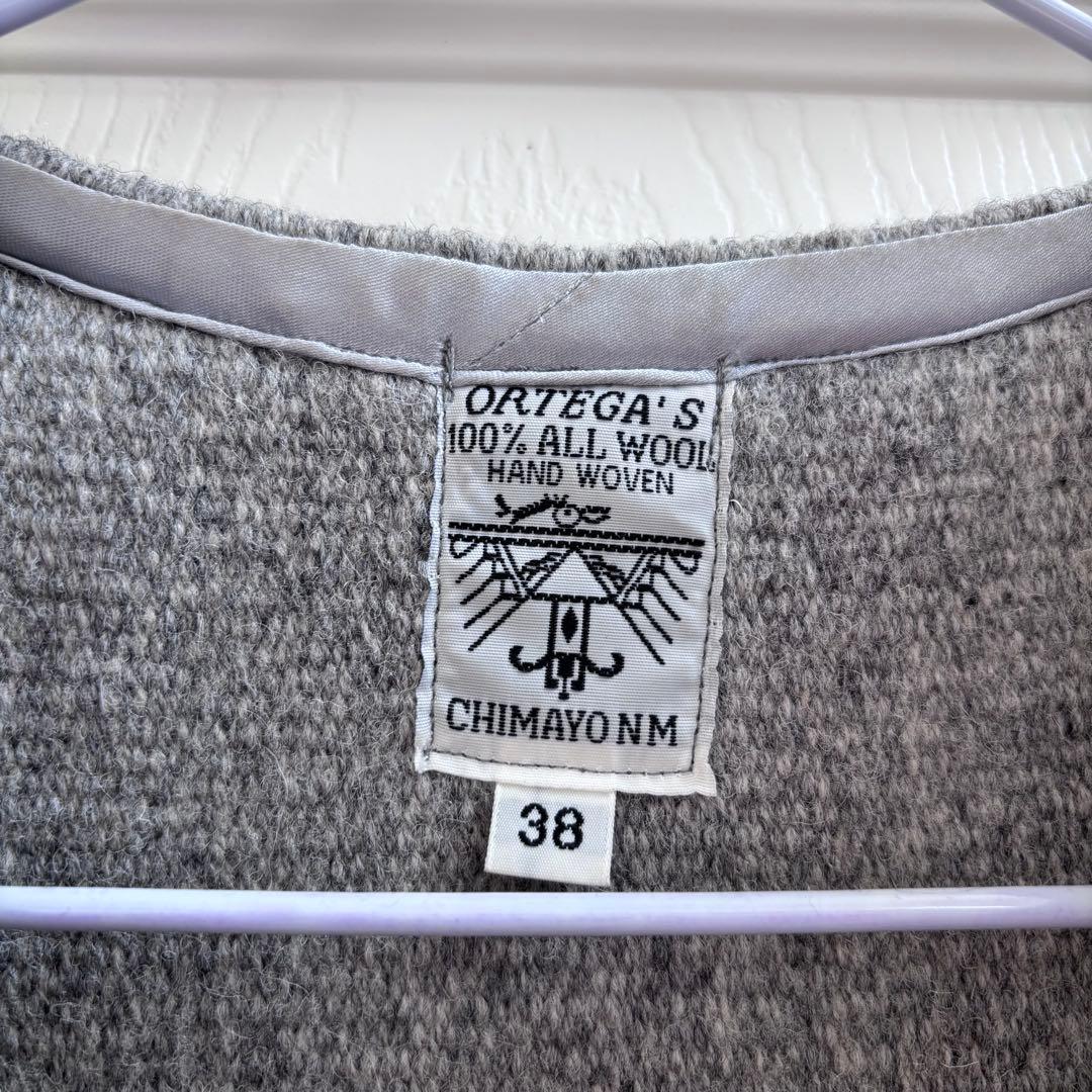 岡*]様 オルテガ グレー 38 スクエアフロント　チマヨベスト ポケット