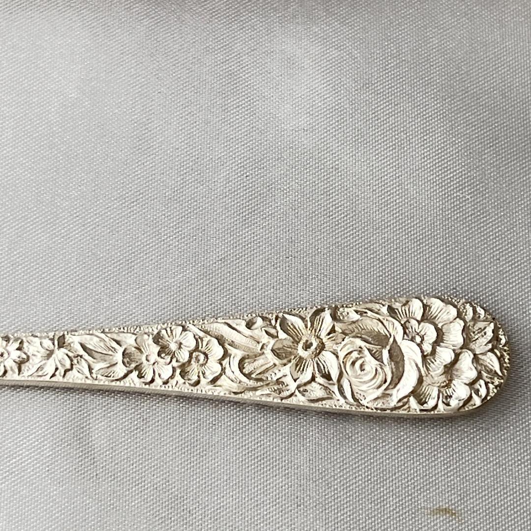 【S.Kirk & Son】【純銀】バターナイフ/スプレッダー スターリング