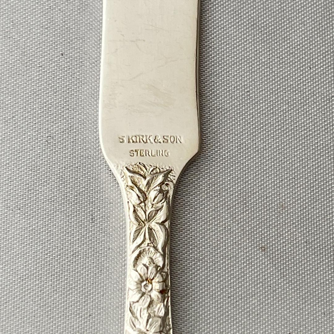 【S.Kirk & Son】【純銀】バターナイフ/スプレッダー スターリング