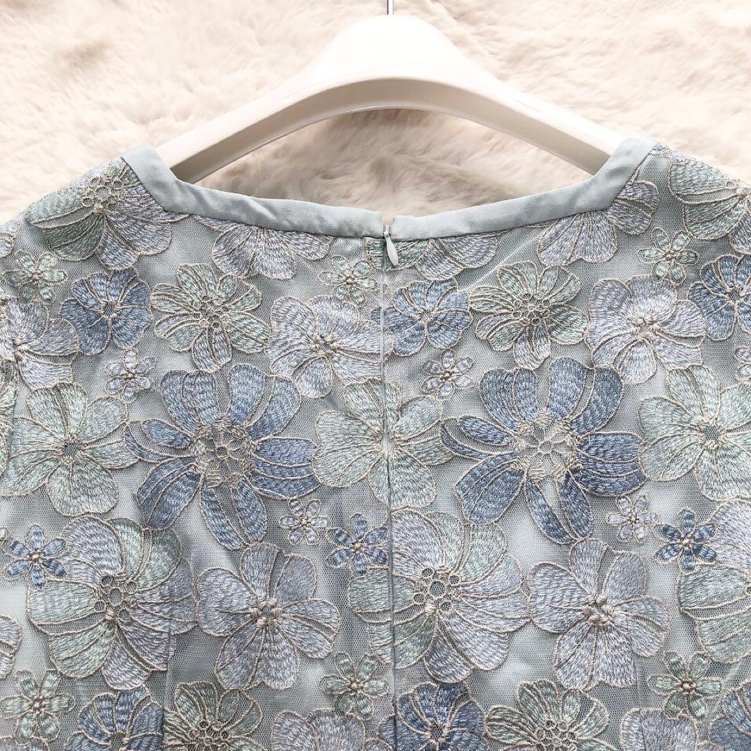 AUSTINREED*オーズチーンリード　総刺繍 花柄ワンピース ドレス 40