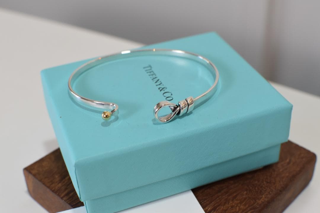 ▢■TIFFANY&Co.■▢ティファニー　　フック＆アイバングル