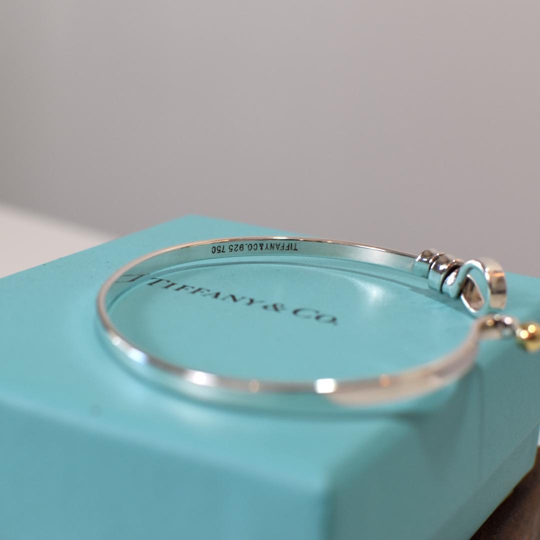 ▢■TIFFANY&Co.■▢ティファニー　　フック＆アイバングル