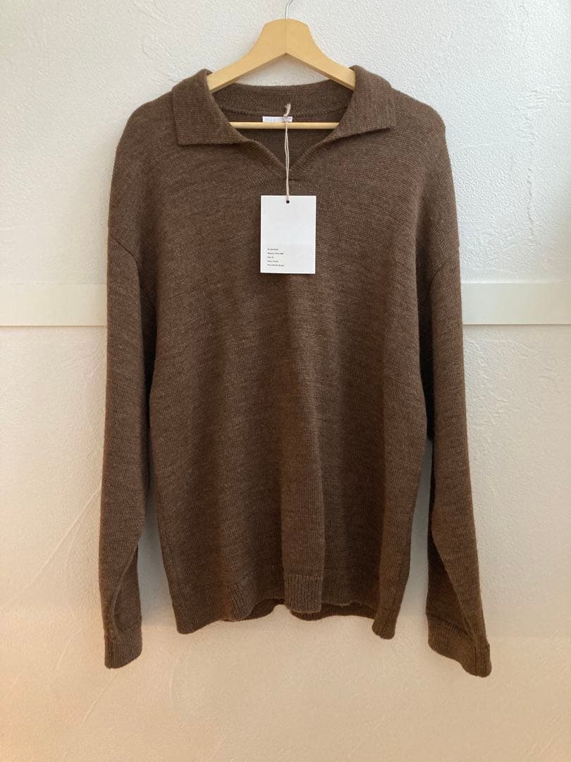 Blanc YM Wool Knit skipper Shirt サイズM