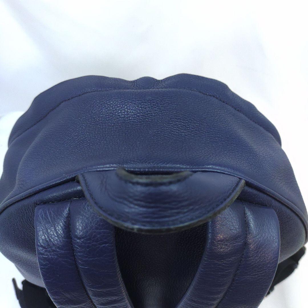 バリー リュックサック バックパック レザー A4可 トレスポ ネイビー