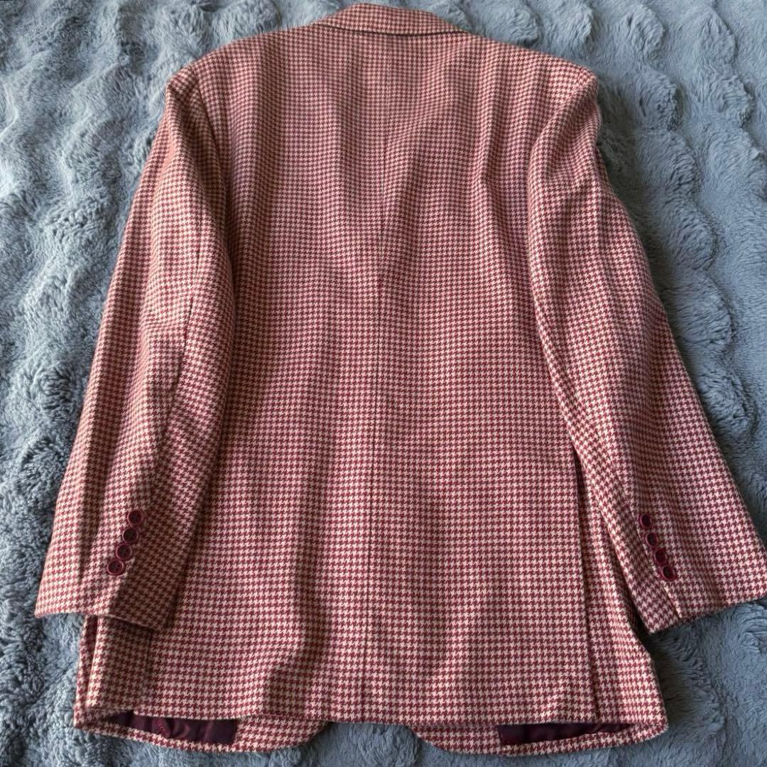 極美品 Kiton テーラードジャケット カシミヤ100% ハウンドトゥース